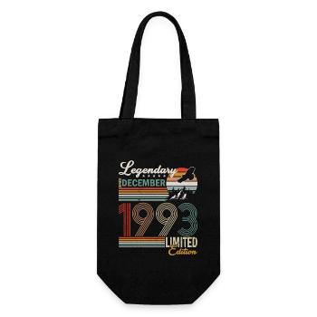 December 1993 | Birthday 1993 Vintage December - Gift Bag for Bottles - black - Front