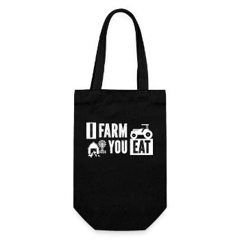 I build, you eat - - Gift Bag for Bottles - black - Front