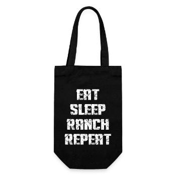 Eat Sleep Ranch Repetition - - Gift Bag for Bottles - black - Front