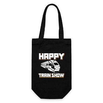 Happy Train Show - Gift Bag for Bottles - black - Front