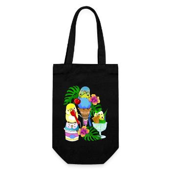 Crème glacée Budgie - Sac à bouteille - noir - Devant