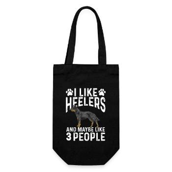 Australian Cattle Dog Red Blue Heeler - Gift Bag for Bottles - black - Front