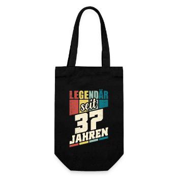 37. Geburtstag Legendär Seit 37 Jahren Legende 37 - Geschenkbeutel für Flaschen - Schwarz - Vorne