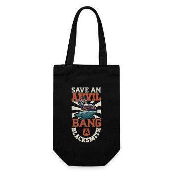 Blacksmith Metalworker Bladesmith Metal - Gift Bag for Bottles - black - Front