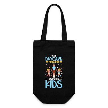 Children in day care - Childminder - Gift Bag for Bottles - black - Front