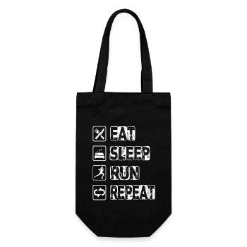 Eat Sleep Run Repeat - Gift Bag for Bottles - black - Front