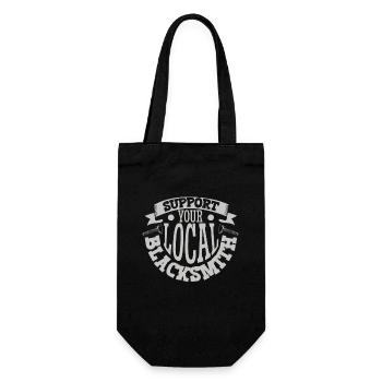 Blacksmith Metalworker Bladesmith Metal - Gift Bag for Bottles - black - Front