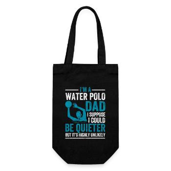 Je suis un papa water-polo Drôle de water-polo - Sac à bouteille - noir - Devant