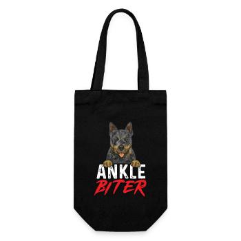 Bouvier australien chien rouge bleu talon - Sac à bouteille - noir - Devant