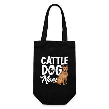 Australian Cattle Dog Red Blue Heeler - Geschenkbeutel für Flaschen - Schwarz - Vorne