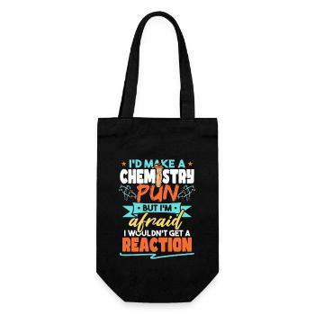 Je ferais un jeu de mots de chimie drôle drôle d’humour de chimiste - Sac à bouteille - noir - Devant
