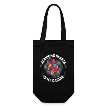 Médecin Infirmier Cardiologue Cardiologie - Sac à bouteille - noir - Devant