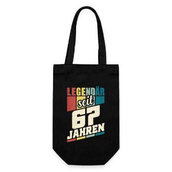 67. Geburtstag Legendär Seit 67 Jahren Legende 67 - Geschenkbeutel für Flaschen - Schwarz - Vorne