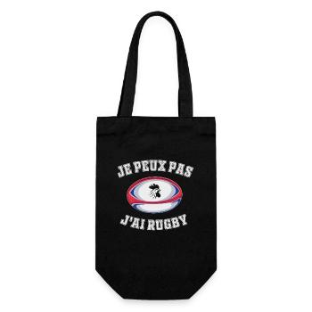 Je Peux Pas J'ai Rugby - Sac à bouteille - noir - Devant