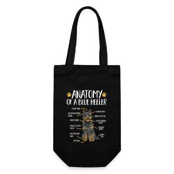 Australian Cattle Dog Red Blue Heeler - Gift Bag for Bottles - black - Front