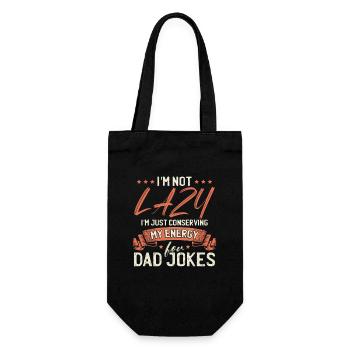 Papa plaisante drôle Fête des pères - Sac à bouteille - noir - Devant