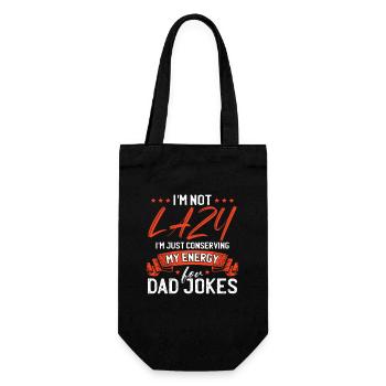 Dad Jokes - Gift Bag for Bottles - black - Front