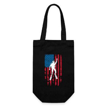 Diving American Flag Diver Down Diving US - Gift Bag for Bottles - black - Front