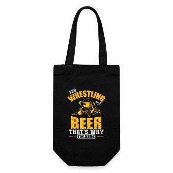 Pro Wrestling et Beer c’est pourquoi je suis ici - Sac à bouteille - noir - Devant