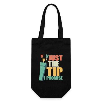 Juste le conseil que je promets Arc et flèches cibles de tir à l’arc - Sac à bouteille - noir - Devant