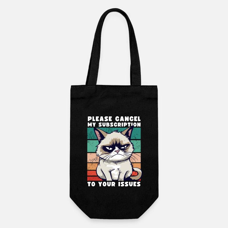 Grump Please Cancel My Subscription To Your Issues - Geschenkbeutel für Flaschen - Schwarz