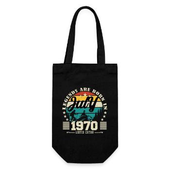 Juillet 1970. Cadeau d'anniversaire juillet 1970. - Sac à bouteille - noir - Devant