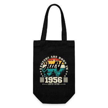 July 1956. Birthday gift July 1956. - Gift Bag for Bottles - black - Front