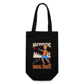 Nachwuchs Boßel Profi - Boßeln - Geschenkbeutel für Flaschen - Schwarz - Vorne