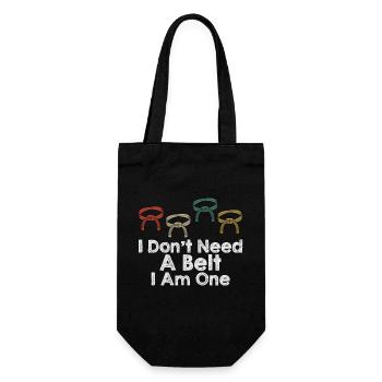 Je n’ai pas besoin d’une ceinture Je suis un karaté - Sac à bouteille - noir - Devant