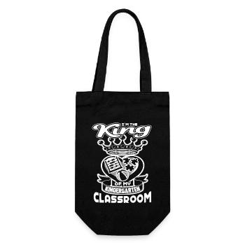 Kindergarten Teacher King Of Classroom - Gift Bag for Bottles - black - Front