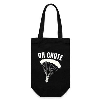 Oh Chute Drôle Instructeur de parachutisme Parachute - Sac à bouteille - noir - Devant