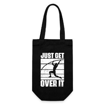 Funny Just Get Over It Pole Vaulting For Pole - Gift Bag for Bottles - black - Front