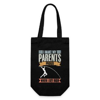 Vintage Je rends mes parents fiers quand je me défonce - Sac à bouteille - noir - Devant