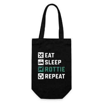 Manger dormir pourri Répéter - Sac à bouteille - noir - Devant