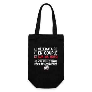 Célibataire En Couple Moto - Sac à bouteille - noir - Devant
