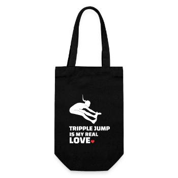 I love triple jump - Gift Bag for Bottles - black - Front