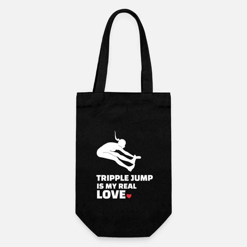 J’adore le triple saut - Sac à bouteille - noir