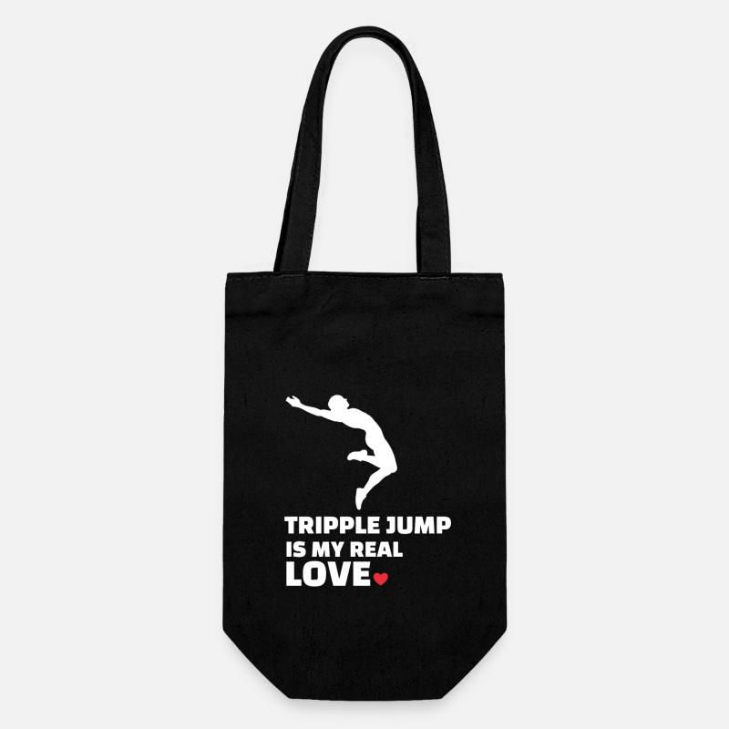 J’adore le triple saut - Sac à bouteille - noir
