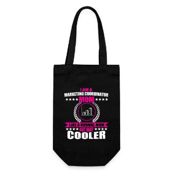 Coordonnatrice marketing amusante Maman - Sac à bouteille - noir - Devant