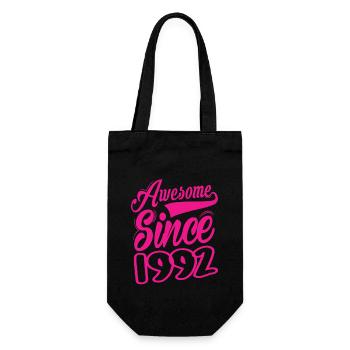 Awesome Since 1992 - Gift Bag for Bottles - black - Front