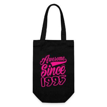 Awesome Since 1995 - Gift Bag for Bottles - black - Front