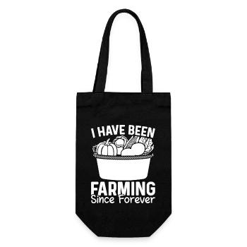 I've always been farming - - Gift Bag for Bottles - black - Front