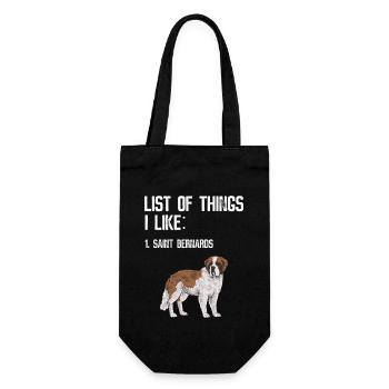 St. Bernard St. Bernard Dog Dog - Gift Bag for Bottles - black - Front