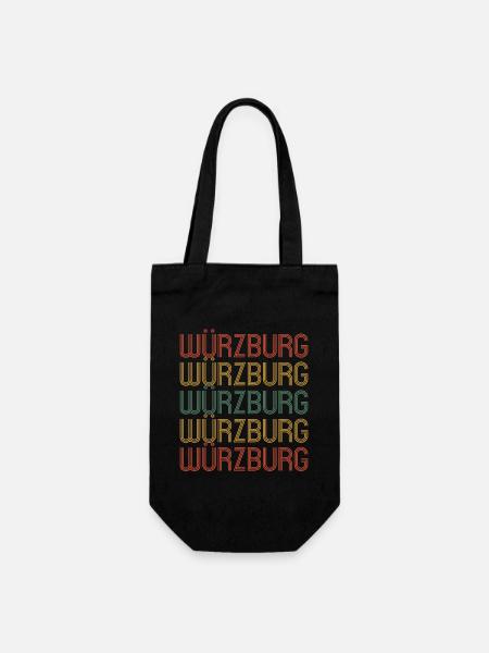 Würzburgerin Würzburger Würzburg - Geschenkbeutel für Flaschen - Schwarz