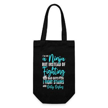 Comme une femme au foyer ninja - Sac à bouteille - noir - Devant