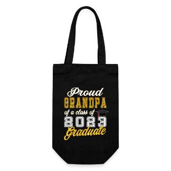 Opa von Absolvent - Stolzer Opa einer Klasse von - Geschenkbeutel für Flaschen - Schwarz - Vorne