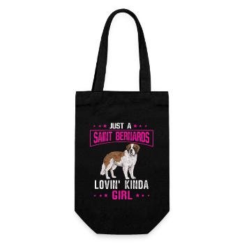 St. Bernard St. Bernard Dog Dog - Gift Bag for Bottles - black - Front
