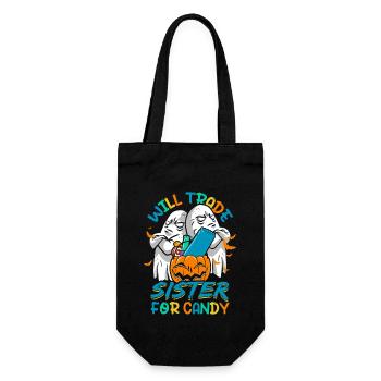 Will Trade Sister For Candy - Gift Bag for Bottles - black - Front