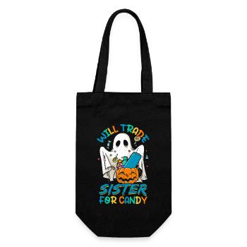 Will Trade Sister For Candy - Gift Bag for Bottles - black - Front