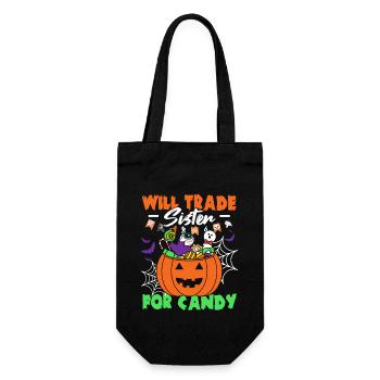 Will Trade Sister For Candy - Gift Bag for Bottles - black - Front